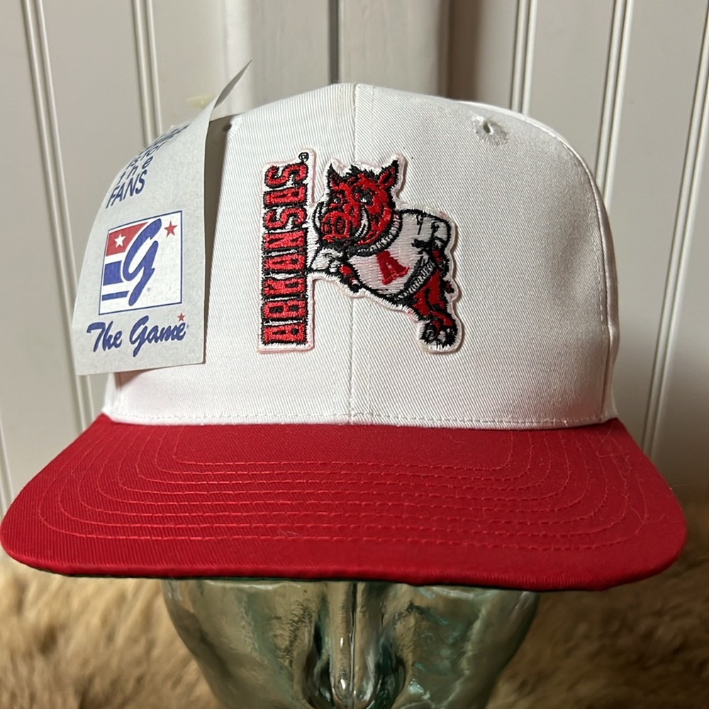 90s Arkansas Razorbacks Cap Hat Vintage NWT